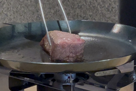 お肉焼き上げイメージ